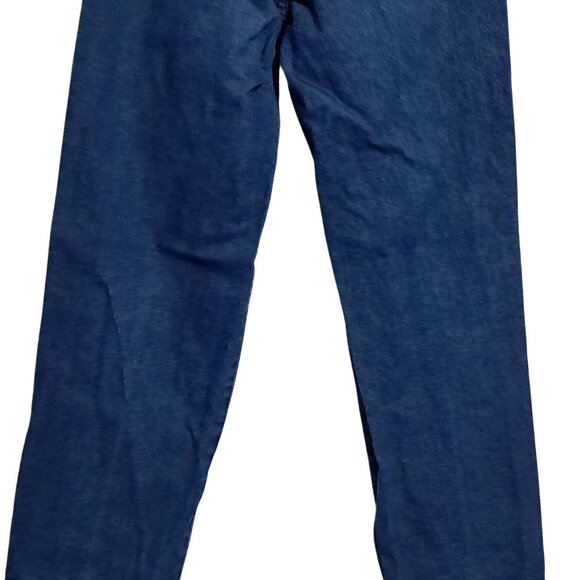 Vintage 1980s Norsport High-Waisted Pleated Mom Jeans Size 25/30 Dark Indigo HK - Picture 7 of 9